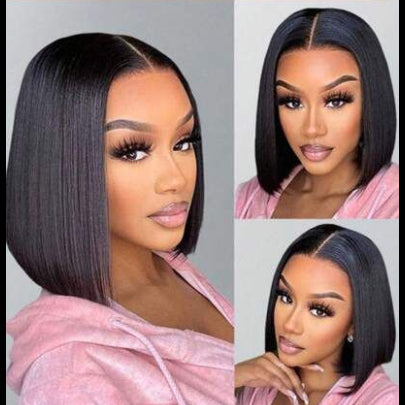 Brazilian Straight Bob 10" - Glueless Frontal Lace Wig