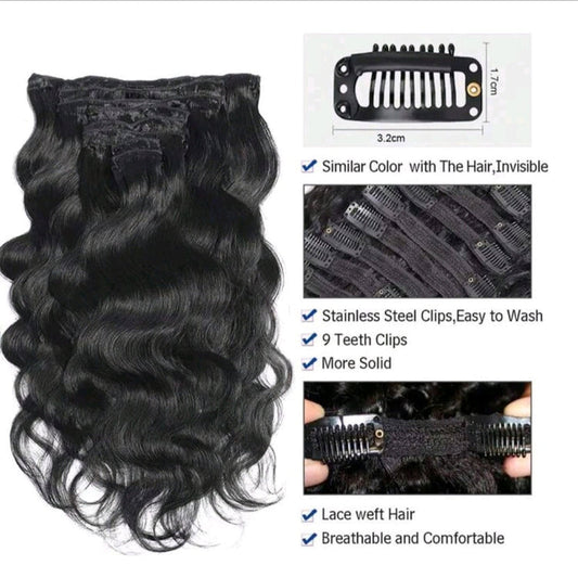 Body Wave Clip in Hair Extensions