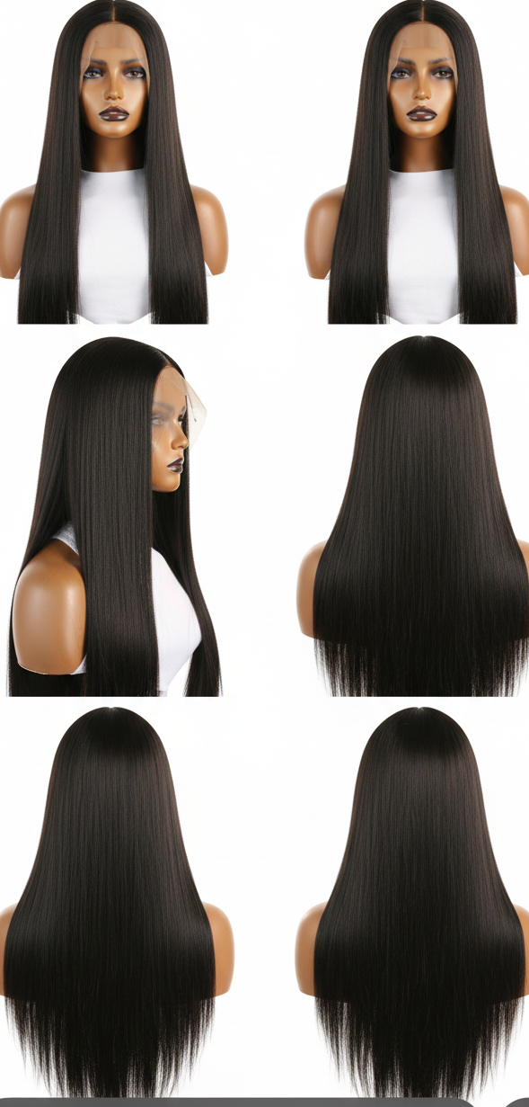 The Sleek Luxe 16” | Brazilian Straight Full Lace Wig